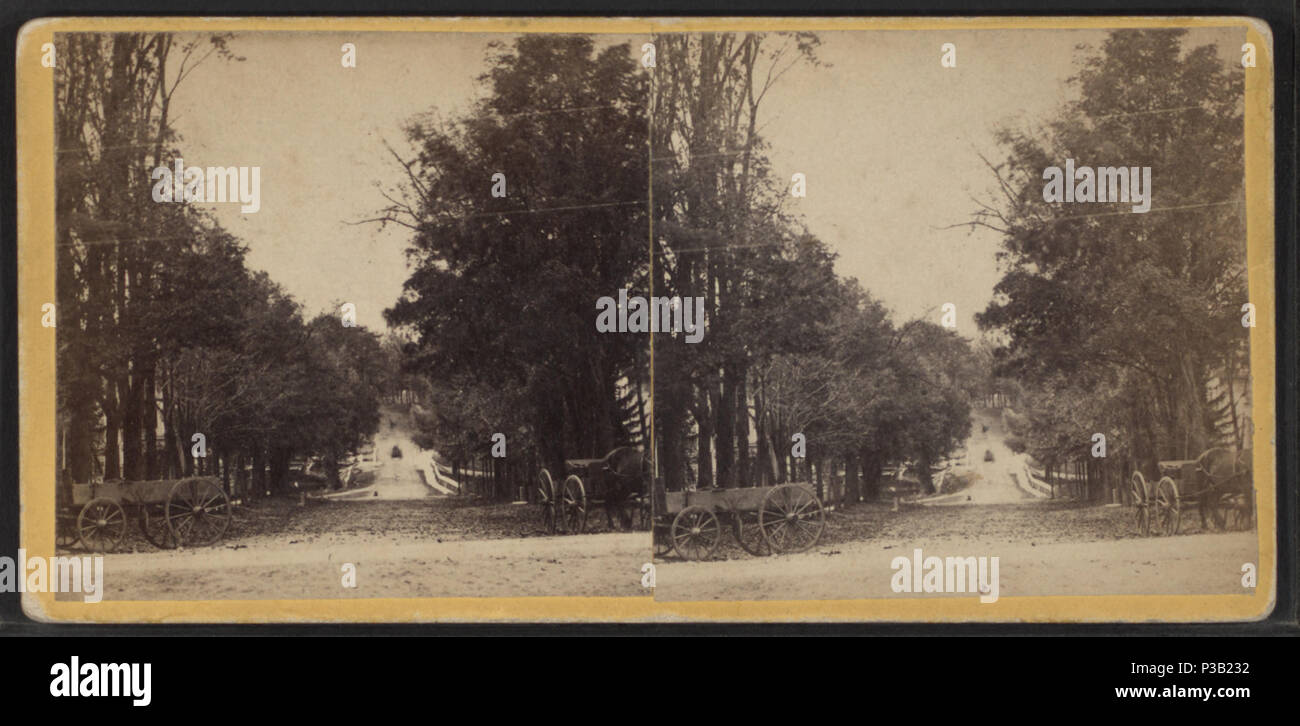 . Mill Street, Cazenovia, N.Y. Copertura: 1868?-1880?. Elemento digitale pubblicata 6-14-2006; aggiornato 2-11-2009. 190 Mill Street, Cazenovia, N.Y, da Robert N. Dennis raccolta di vista stereoscopica Foto Stock