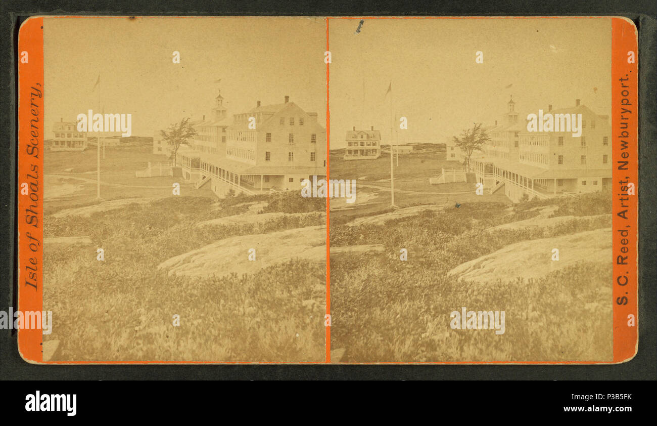 . Appledore House. Titolo alternativo: Isole di barene scenario. Pubblicato: ca. 1870. Copertura: 1867?-1885?. Elemento digitale pubblicata 4-12-2006; aggiornato 6-25-2010. 21 Appledore House, da S. C. Reed Foto Stock