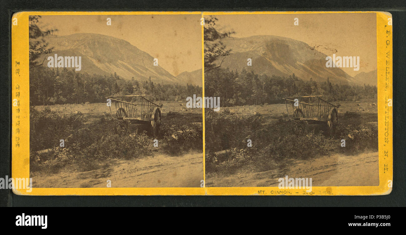 . Mt. Cannone. Creato: ca. 1875. Copertura: [ca. 1875]. Elemento digitale pubblicata 4-12-2006; aggiornato 6-25-2010. 199 Mt. Il cannone, da Weller, F. G. (Franklin G.), 1833-1877 2 Foto Stock