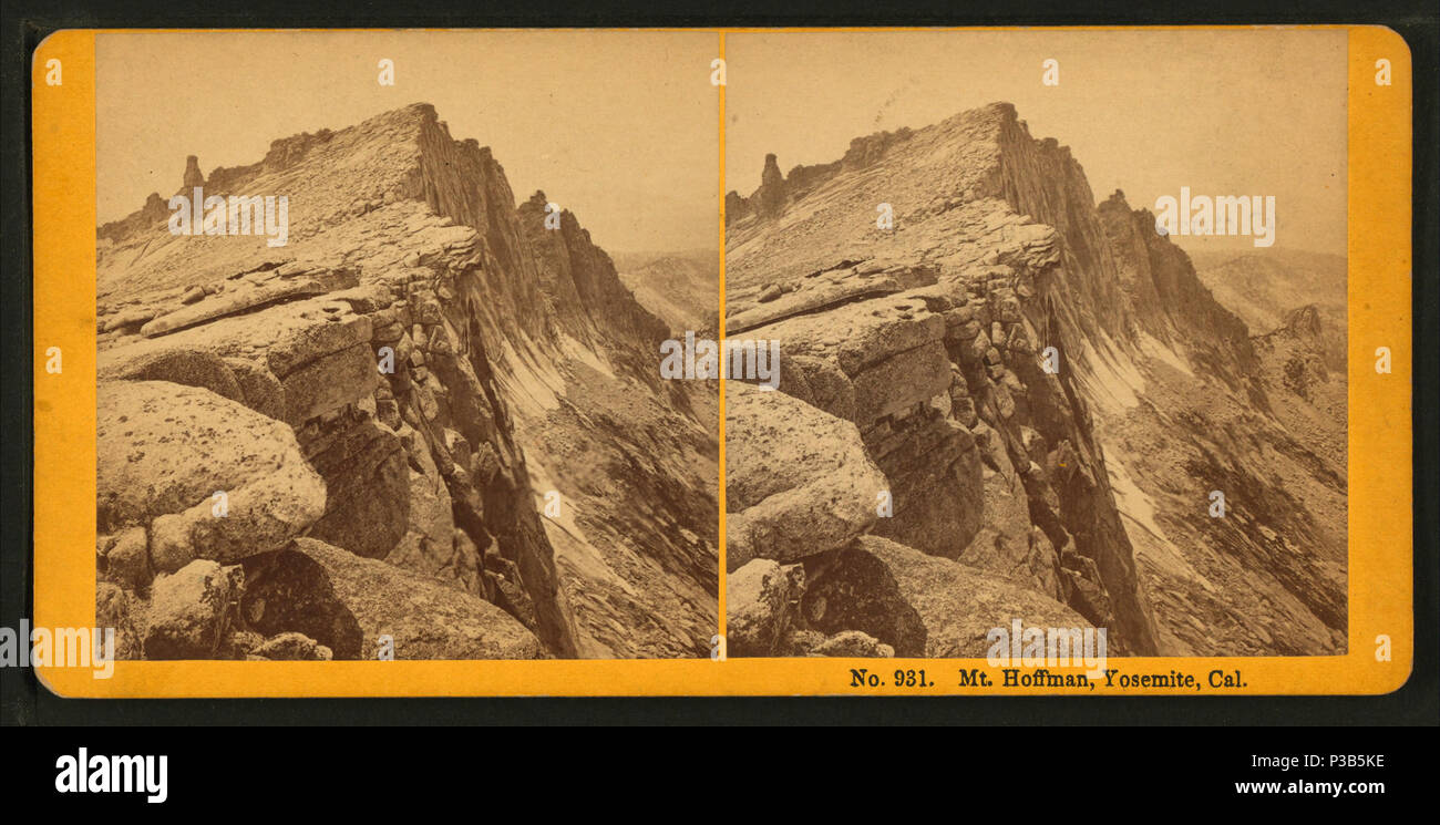 . Mt. Hoffman, Yosemite, Cal. Copertura: 1871-1894. Fonte impronta: Littleton, N.H. : Kilburn fratelli, 1871-1894. Elemento digitale pubblicata 8-31-2005; aggiornato 2-12-2009. 200 Mt. Hoffman, Yosemite, Cal, da Kilburn fratelli Foto Stock