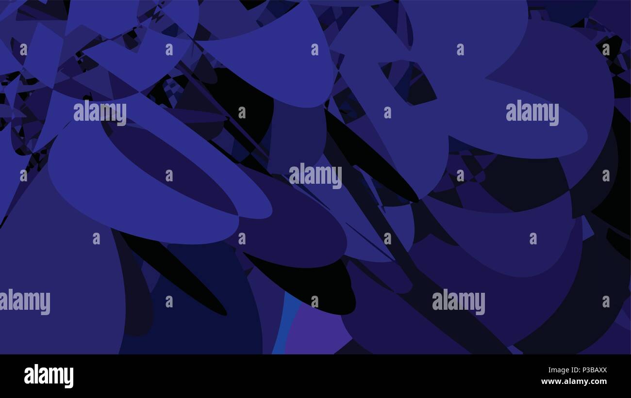 Blu, nero, viola colorato moderno vettore di fondo. Elementi dinamici. Anelli vibranti sfondo. Illustrazione Vettoriale