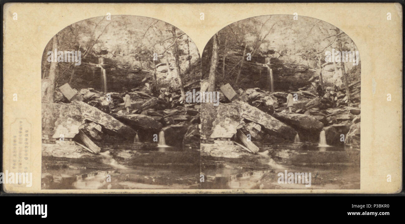 198 Mountain Gorge, su Catskills Mountains, da Londra vista stereoscopica Co. Foto Stock