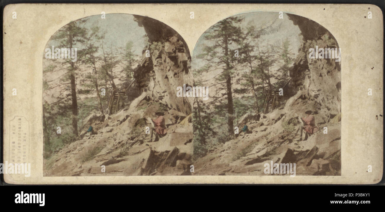198 scena della montagna su Catskills Mountains, da Londra vista stereoscopica Co. Foto Stock