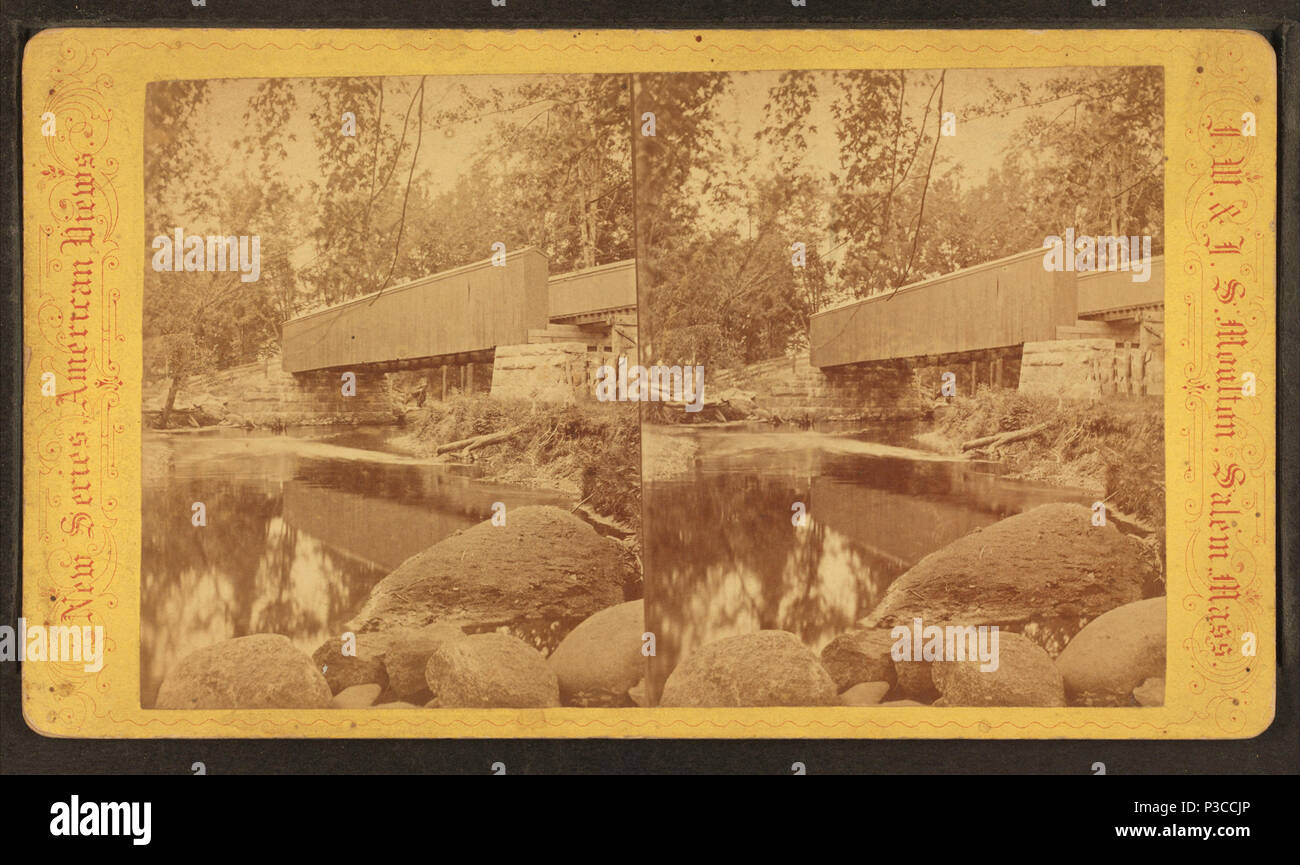. Artisti' Brook e Bridge, North Conway, N.H. Creato: 1873-1881. Copertura: [1873-1881]. Elemento digitale pubblicata 3-9-2006; aggiornato 6-25-2010. 24 artisti' Brook e Bridge, North Conway, N.H, da J. W. &AMP; J. S. Moulton 2 Foto Stock