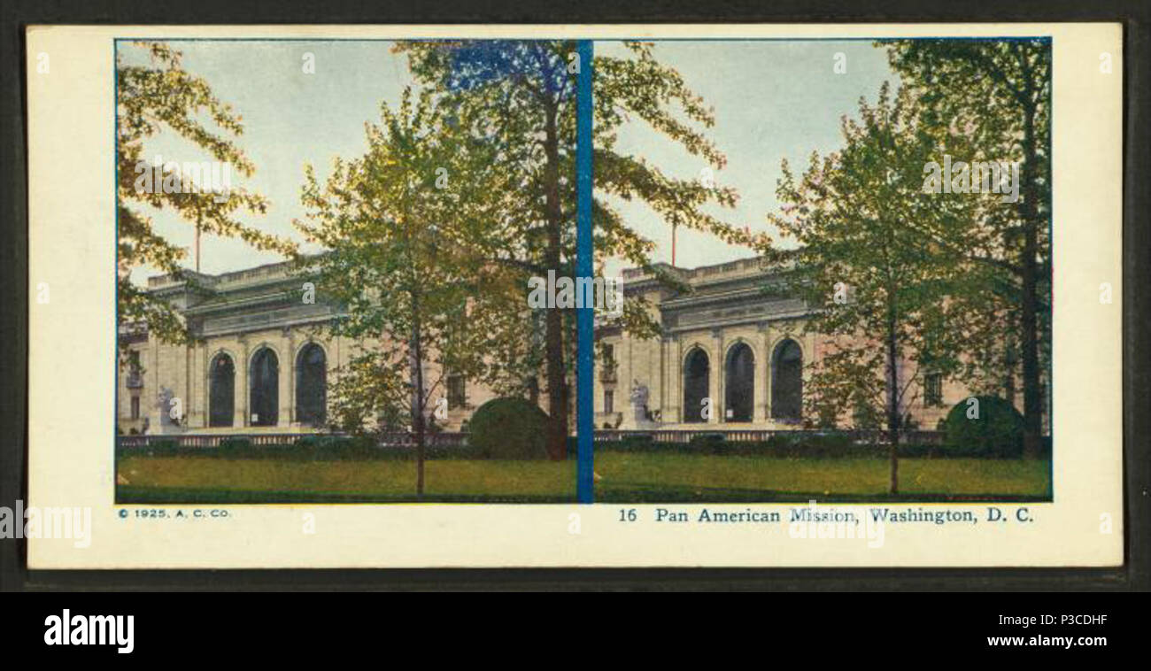 . Pan American Mission, Washington D.C.. Creato: 1898-1925. Copertura: 1898-1925. Fonte Imprint: 1898?-1925?. Elemento digitale pubblicata 1-25-2006; aggiornato 2-13-2009. 228 Pan American Mission, Washington, D.C., da A.C. Co. Foto Stock