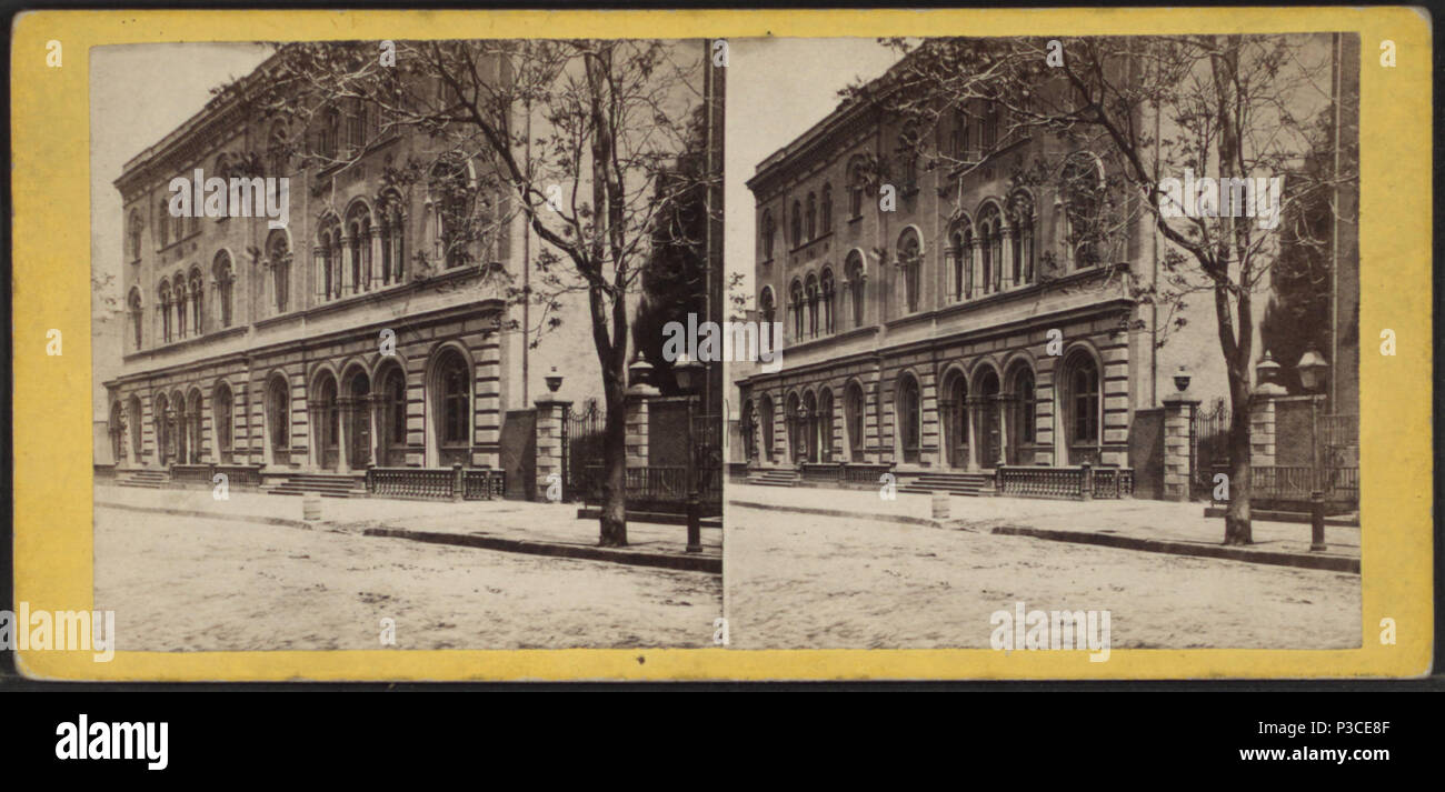 . Libreria di Astor, Lafayette posto. Titolo alternativo: edifici pubblici in New York City & Brooklyn, No. Da 5309. Copertura: [1865?-1896?]. Elemento digitale pubblicata da 9-30 -2005; aggiornato 2-11-2009. 24 Astor Library, Lafayette Place, da Robert N. Dennis raccolta di vista stereoscopica Foto Stock