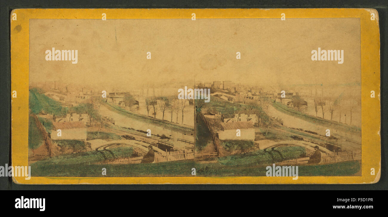 236 vista pittoresca di Georgetown, il Potomac e Chesapeake Canal, dalla parte posteriore dell'Osservatorio, da E. &AMP; H.T. Anthony (Azienda) 2 Foto Stock