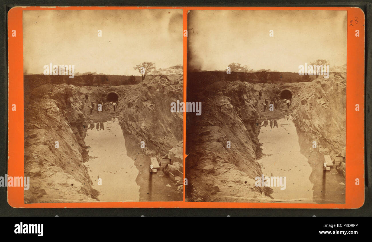 . Rock Cut, sta. 290, sec. 8. Copertura: 1876?-1878?. Fonte impronta: 1876?-1878?. Elemento digitale pubblicata 3-9-2006; aggiornato 2-13-2009. 257 Rock Cut, sta. 290, sec. 8, da Barritt, William, b. ca. 1822 Foto Stock