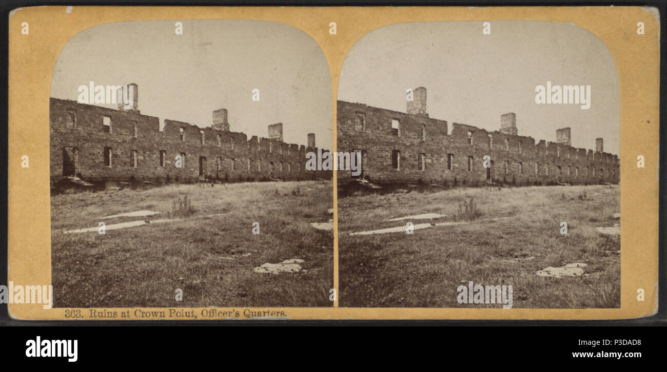 258 ruderi di Crown Point, ufficiale di quarti, dagli stili, A. F. (Adin francese), 1832-1910 Foto Stock