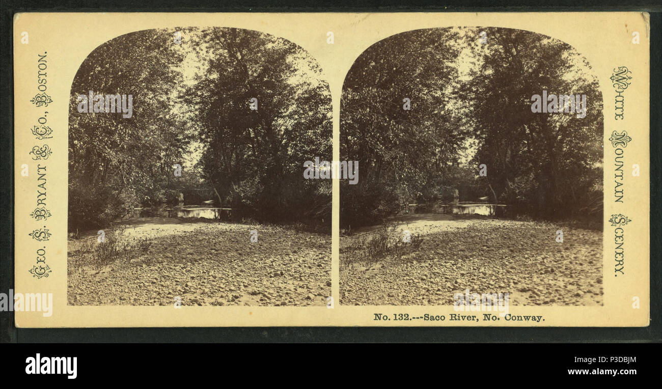 261 Saco River, No. Conway, N.H, da George S. Bryant &AMP; Co. Foto Stock