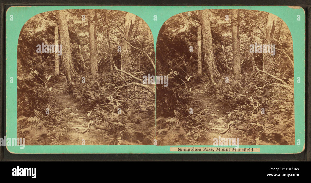 274 contrabbandieri Pass, Mount Mansfield, da E. R. Ober Foto Stock