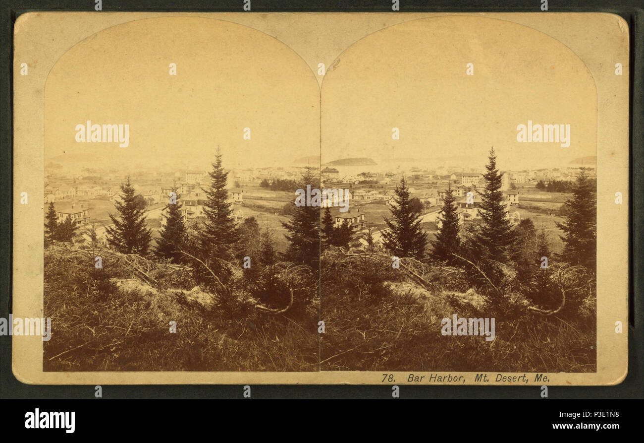 29 Bar Harbor, Mt. Deserto, Me da B. Bradley 2 Foto Stock