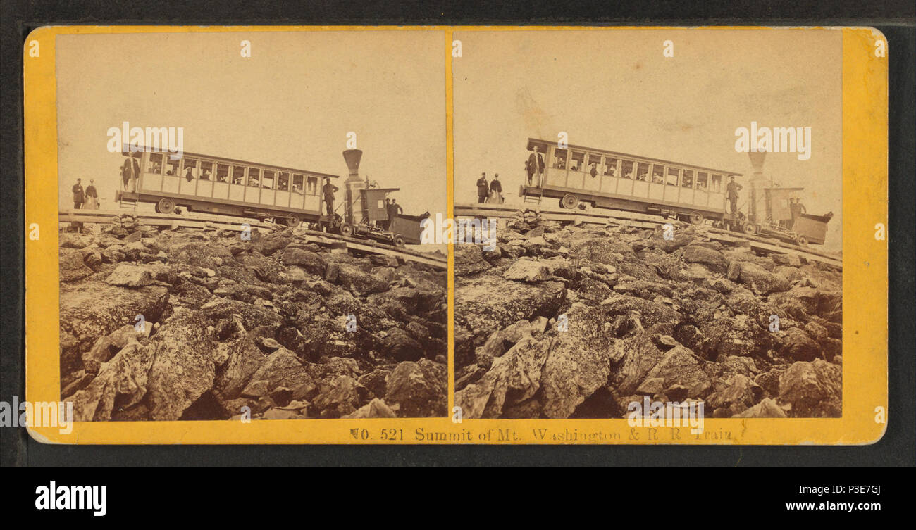 291 Summit di Mt. Washington e R.R. In treno, da Kilburn fratelli 3 Foto Stock