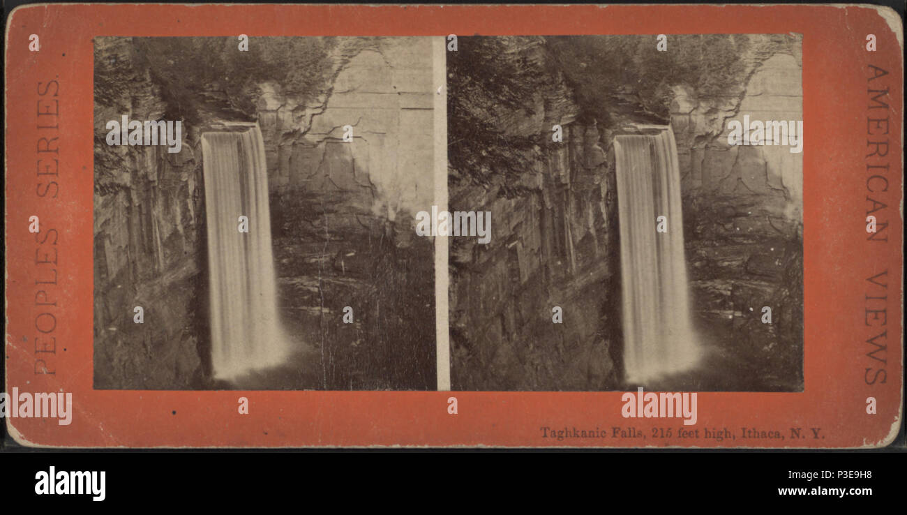 . Taghanic Falls, 215 metri di altezza, Ithaca, New York. Titolo alternativo: persone di serie; American viste. Pubblicato: ca. 1870. Copertura: [1860?-1885?]. Impronta di origine: [1860?-1885?]. Elemento digitale pubblicata 10-24-2005; aggiornato 2-11-2009. 296 Taghanic Falls, 215 metri di altezza, Ithaca, New York, da Robert N. Dennis raccolta di vista stereoscopica Foto Stock
