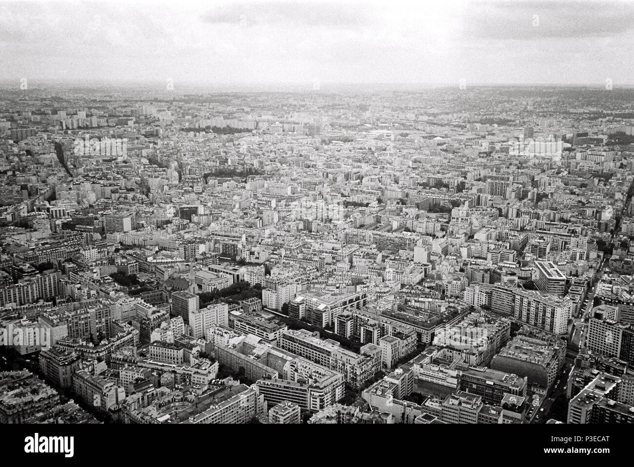 Vista dalla Torre Eiffel Parigi Francia. Foto Stock