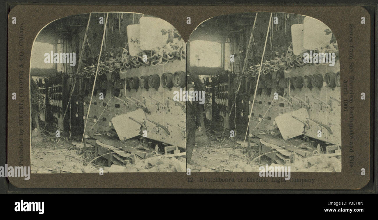 295 centralino di luce elettrica Company, da Tom M. Phillips Foto Stock