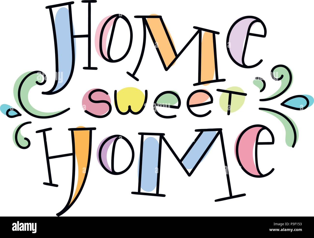 Targa In Latta Swono Home Sweet Home – Scritta Su Sfondo Azzurro, Stile Vintage, 30x20 Cm, Per Pareti Interne Ed Esterne - 4