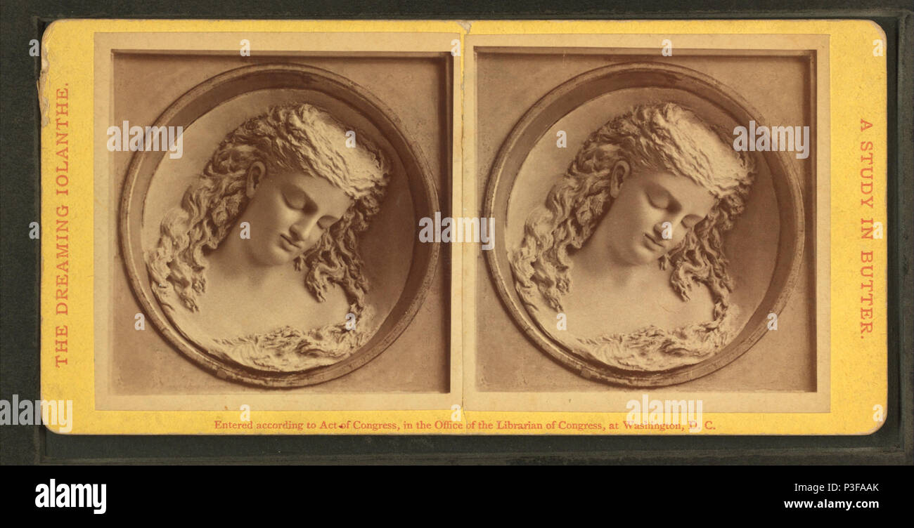 305 La Dreaming Iolanthe, Re René la figlia da Henrich Herz. Uno studio del burro da Caroline S. Ruscelli, da Robert N. Dennis raccolta di vista stereoscopica 2 Foto Stock