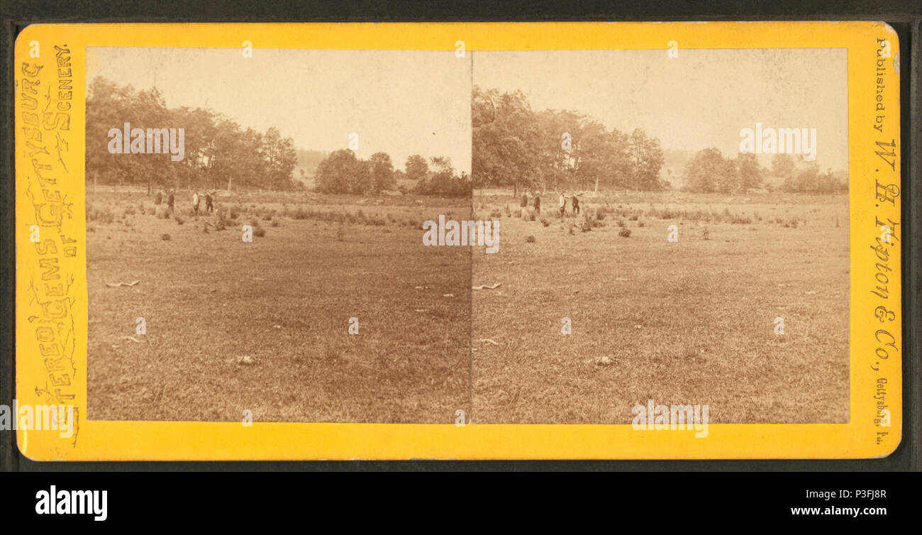 . Il bosco dal quale la seconda Messa. e 27 Indiana addebitato sulla mattina di luglio 3d, 1863. Titolo alternativo: la battaglia di Gettysburg. Vedute lungo la nostra ala destra. Copertura: 1865?-1920?. Fonte Imprint: 1865?-1920?. Elemento digitale pubblicata 8-11-2006; aggiornato 2-13-2009. 326 Il bosco dal quale la seconda Messa. e 27 Indiana addebitato sulla mattina di luglio 3d, 1863 da Tipton, William H., 1850-1929 Foto Stock