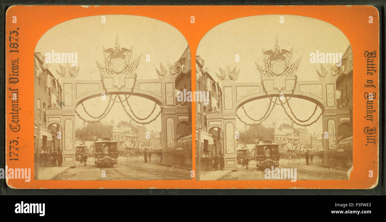 332 arco trionfale, Charles River Avenue, da Lewis, Thomas, d. 1901 2 Foto Stock