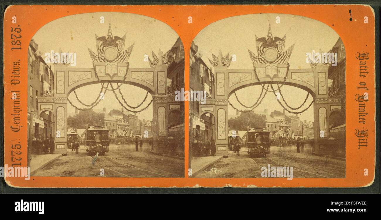 332 arco trionfale, Charles River Avenue, da Lewis, Thomas, d. 1901 4 Foto Stock