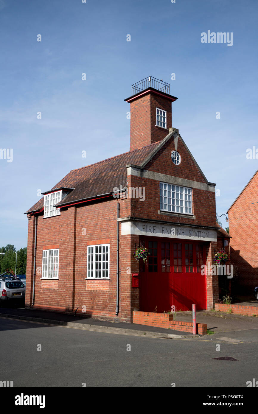 La vecchia stazione dei vigili del fuoco, Upton-su-Severn, Worcestershire, England, Regno Unito Foto Stock