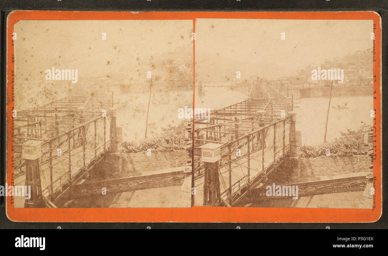 343 vista in Harper's Ferry, da Robert N. Dennis raccolta di vista stereoscopica 2 Foto Stock