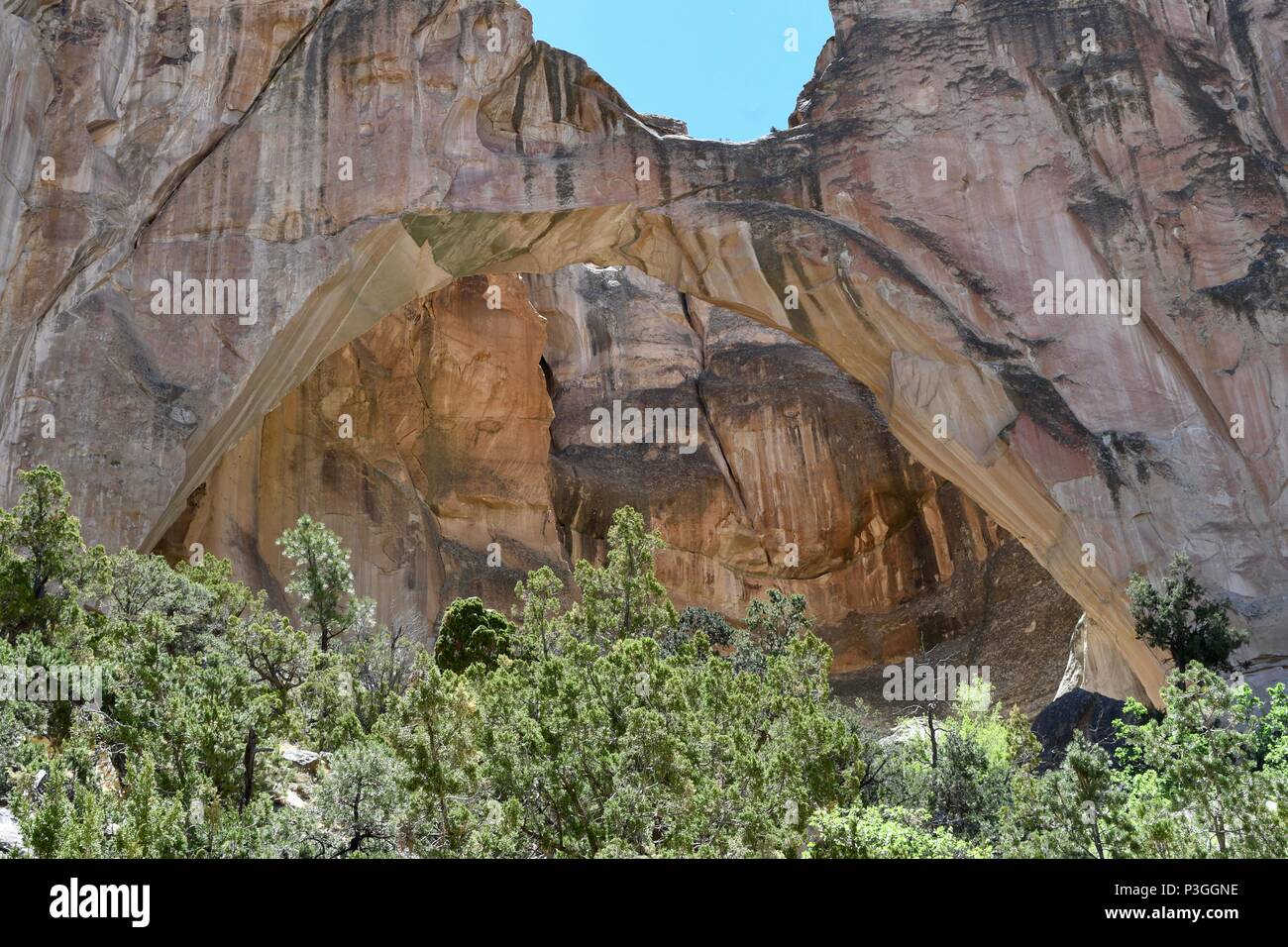 La ventana arco naturale di El Malpais monumento nazionale Foto Stock