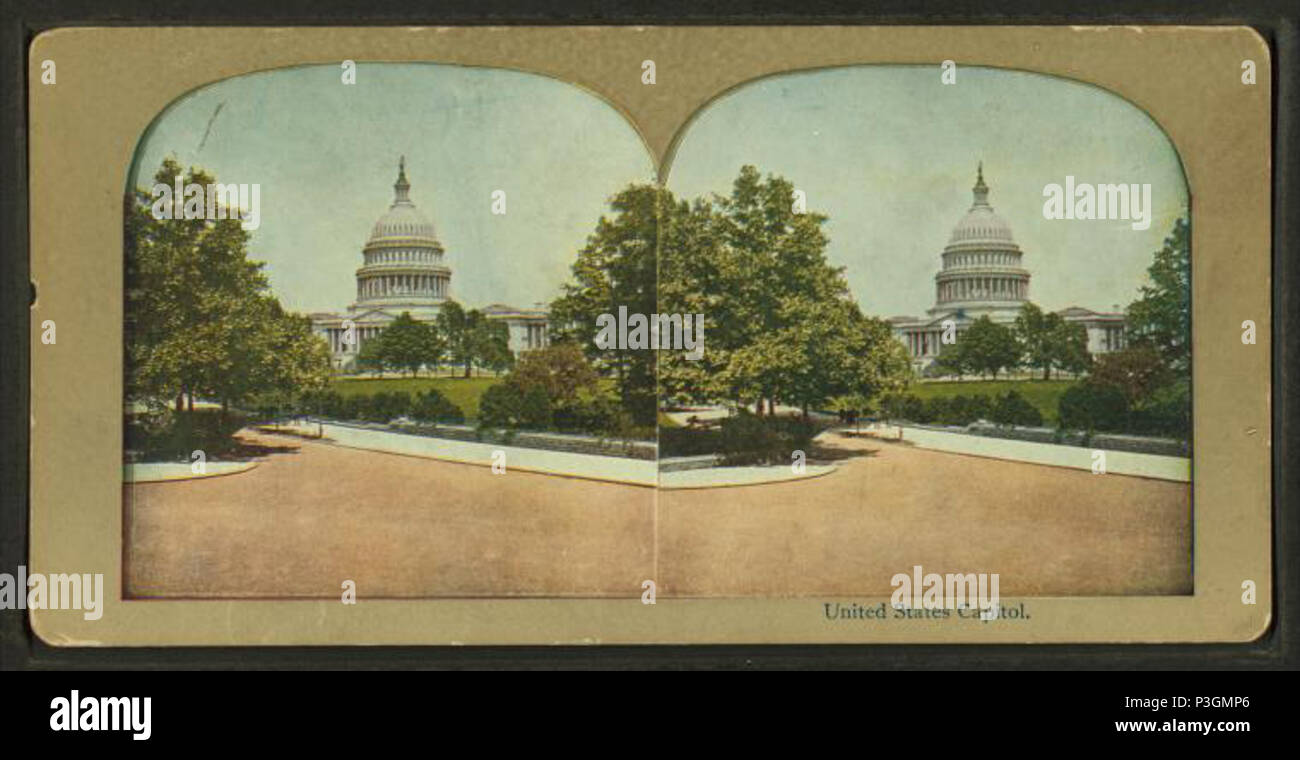 . United States Capitol. Creato: 1898-1925. Copertura: 1898-1925. Fonte Imprint: 1898?-1925?. Elemento digitale pubblicata 1-25-2006; aggiornato 2-13-2009. 338 Stati Uniti Campidoglio, da Robert N. Dennis raccolta di vista stereoscopica 2 Foto Stock