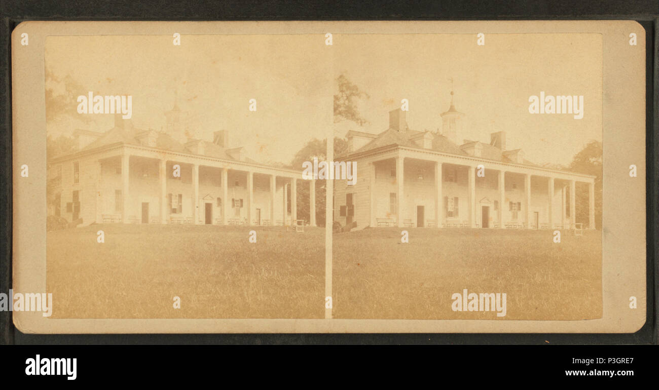 345 vista dal fronte orientale del palazzo, guardando attraverso il Potomac, dalla Gardner, Alexander, 1821-1882 2 Foto Stock