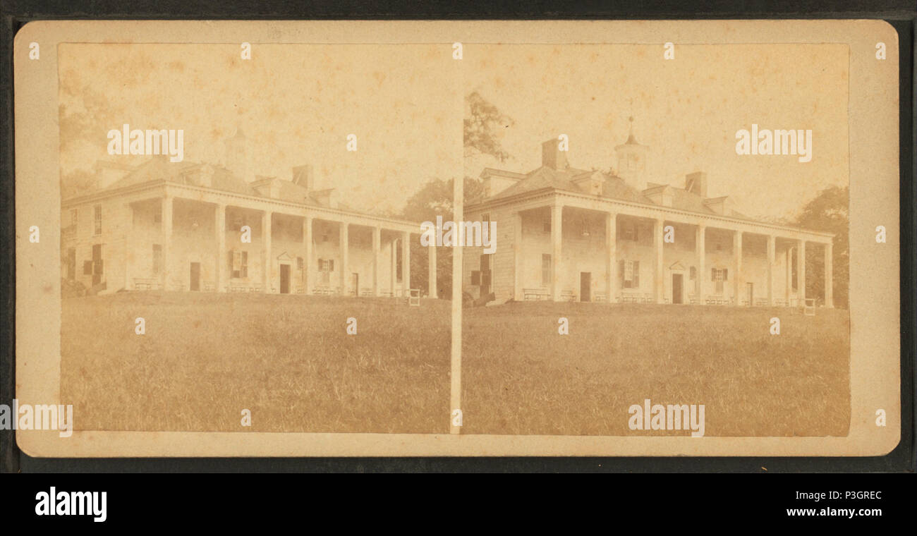 345 vista dal fronte orientale del palazzo, guardando attraverso il Potomac, dalla Gardner, Alexander, 1821-1882 Foto Stock