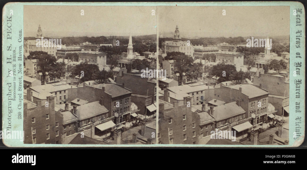 36 Panoramica di New Haven, Conn, da Peck, H. S. (Henry S.) Foto Stock
