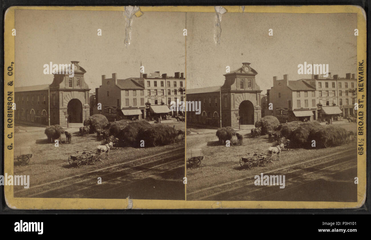 . Vista del Mercato Centrale, Newark, N.J. Titolo alternativo: vista stereoscopica di Newark e dintorni. Pubblicato: ca. 1870. Copertura: [ca. 1870]. Impronta di origine: [1875?-1890?]. Elemento digitale pubblicata 2-16-2006; aggiornato 6-15-2009. 359 vista del mercato centrale, Newark, N.J, da G. C. Robinson &AMP; Co. Foto Stock