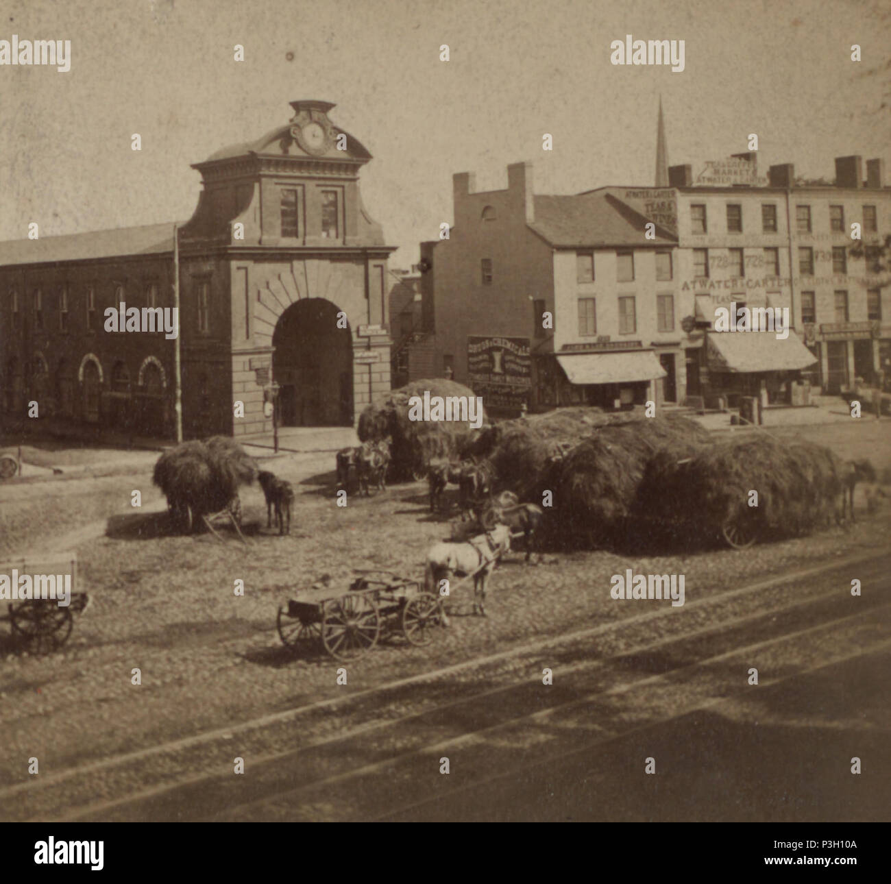 359 vista del mercato centrale, Newark, N.J, da G. C. Robinson & Co. Foto Stock