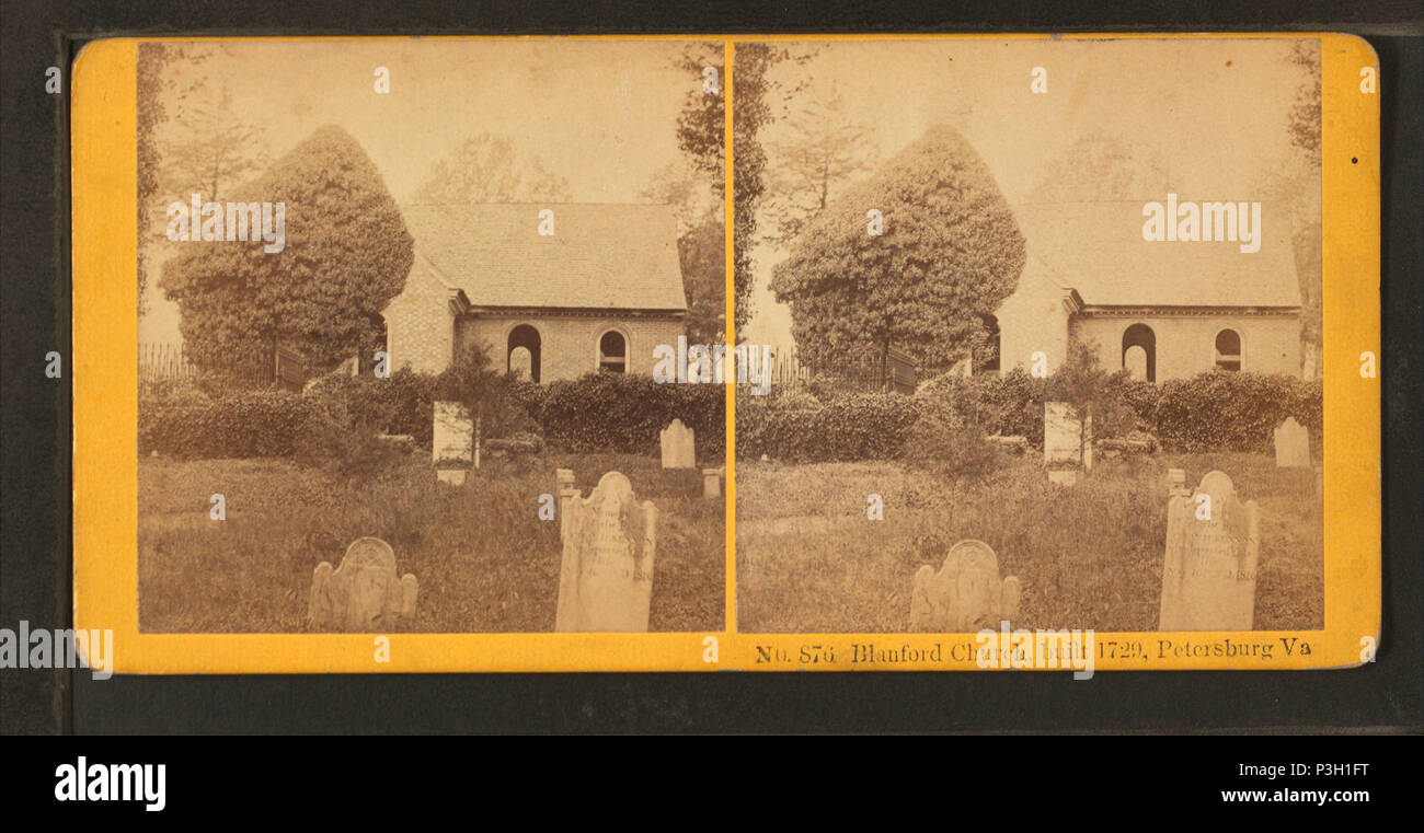 . Blanford chiesa costruita 1729, Pietroburgo, Va. Copertura: 1865?-1896?. Fonte Imprint: 1865?-1896?. Elemento digitale pubblicata 3-9-2006; aggiornato 2-13-2009. 37 Blanford chiesa costruita 1729, Pietroburgo, Va, da Kilburn fratelli 2 Foto Stock