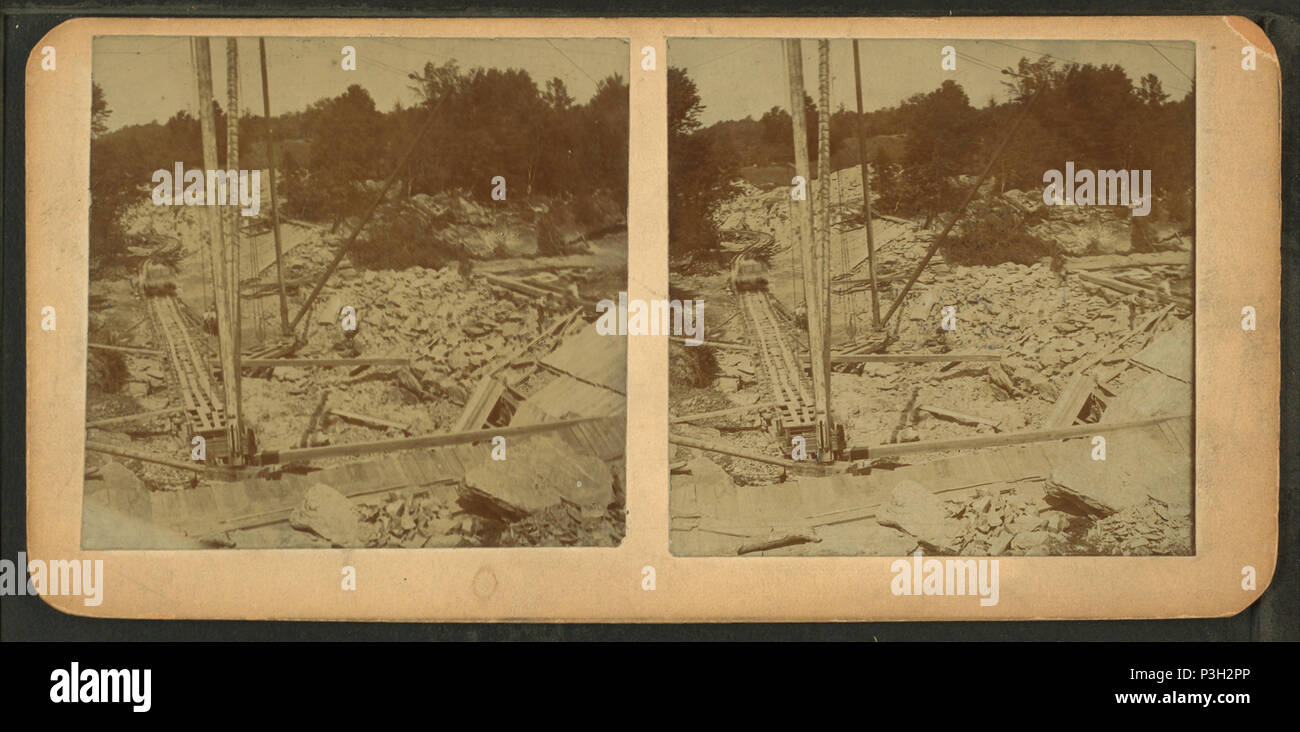 . Visualizzazione temporanea di(?) railroad per smaltire i materiali, Sheldon Junction, Vt. Copertura: 1870?-1900?. Fonte Imprint: 1870?-1900?. Elemento digitale pubblicata 3-9-2006; aggiornato 2-13-2009. 364 visualizzazione temporanea di( ) railroad per smaltire i materiali, Sheldon Junction, Vt, da S. Elkins Foto Stock