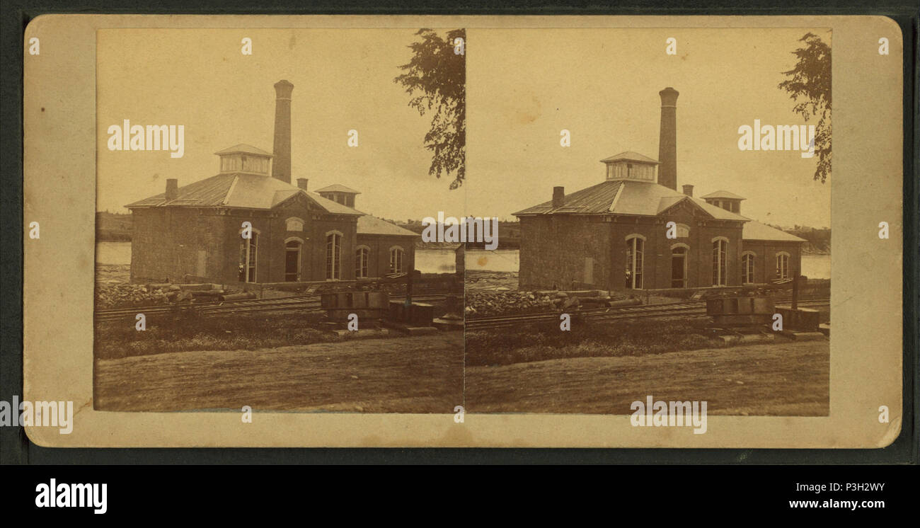 . Vista dell'edificio dalla strada. Titolo alternativo: viste dell'Holly opere idriche a Bangor, Maine. 1. Copertura: 1869?-1882?. Elemento digitale pubblicata ; aggiornata 2-12-2009. 365 vista dell'edificio dalla strada, da Frank A. Morrill Foto Stock
