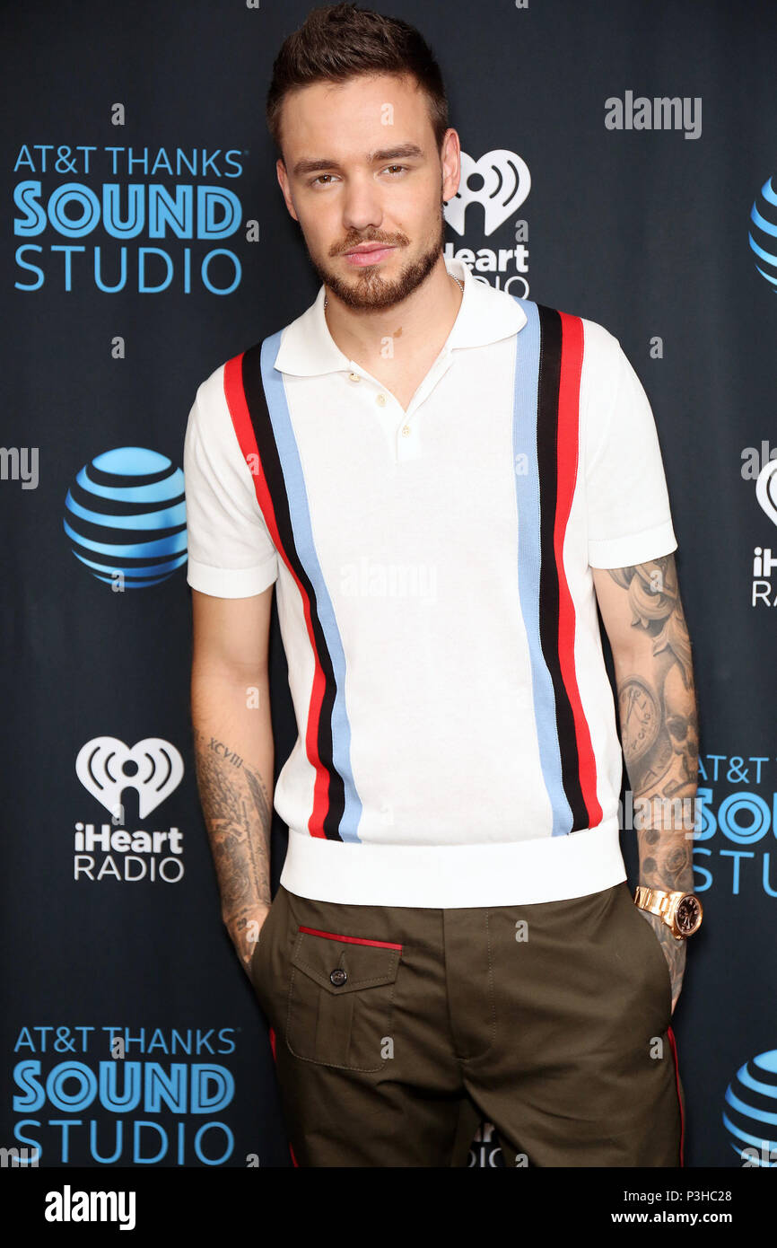 Bala Cynwyd, PA, Stati Uniti d'America. Il 18 giugno, 2018. Liam Payne visite Q102 performance studio in Bala Cynwyd, pa su Giugno 18, 2018 Credit: Star Shooter/media/punzone Alamy Live News Foto Stock