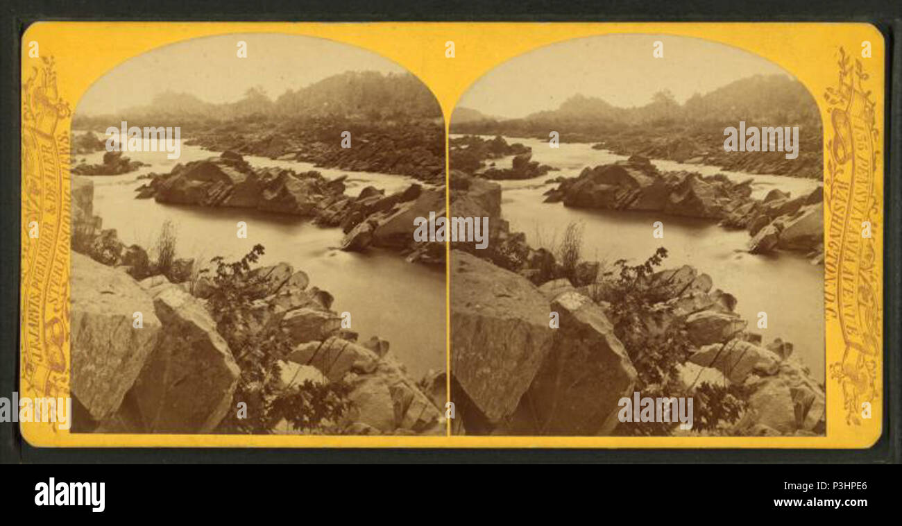 . Viste sul Potomac, il Great Falls. Creato: 1865-1885. Copertura: 1865-1885. Fonte Imprint: 1865?-1885?. Elemento digitale pubblicata 12-1-2005; aggiornato 2-12-2009. 371 viste sul Potomac, il Great Falls, da Robert N. Dennis raccolta di vista stereoscopica 2 Foto Stock