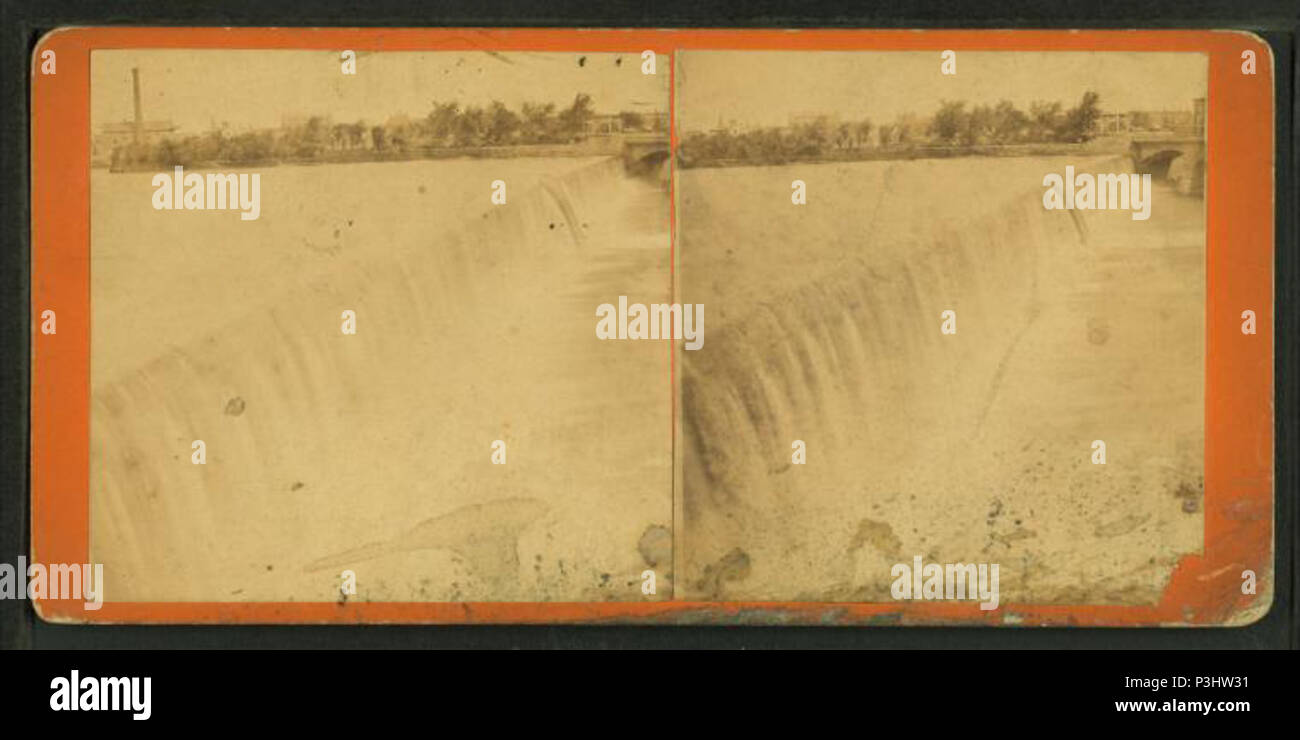 . Versare acqua su una diga. Copertura: 1869?-1910?. Fonte Imprint: 1869?-1910?. Elemento digitale pubblicata 8-31-2005; aggiornato 2-12-2009. 377 Acqua versando su di una diga, da Stark &AMP; Horton Foto Stock
