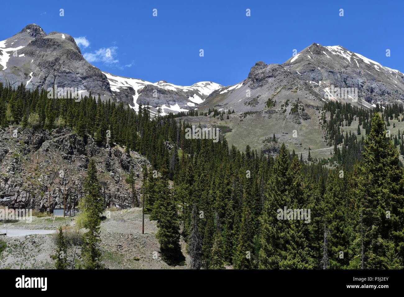 Lungo il percorso 550 nel sud del Colorado Foto Stock