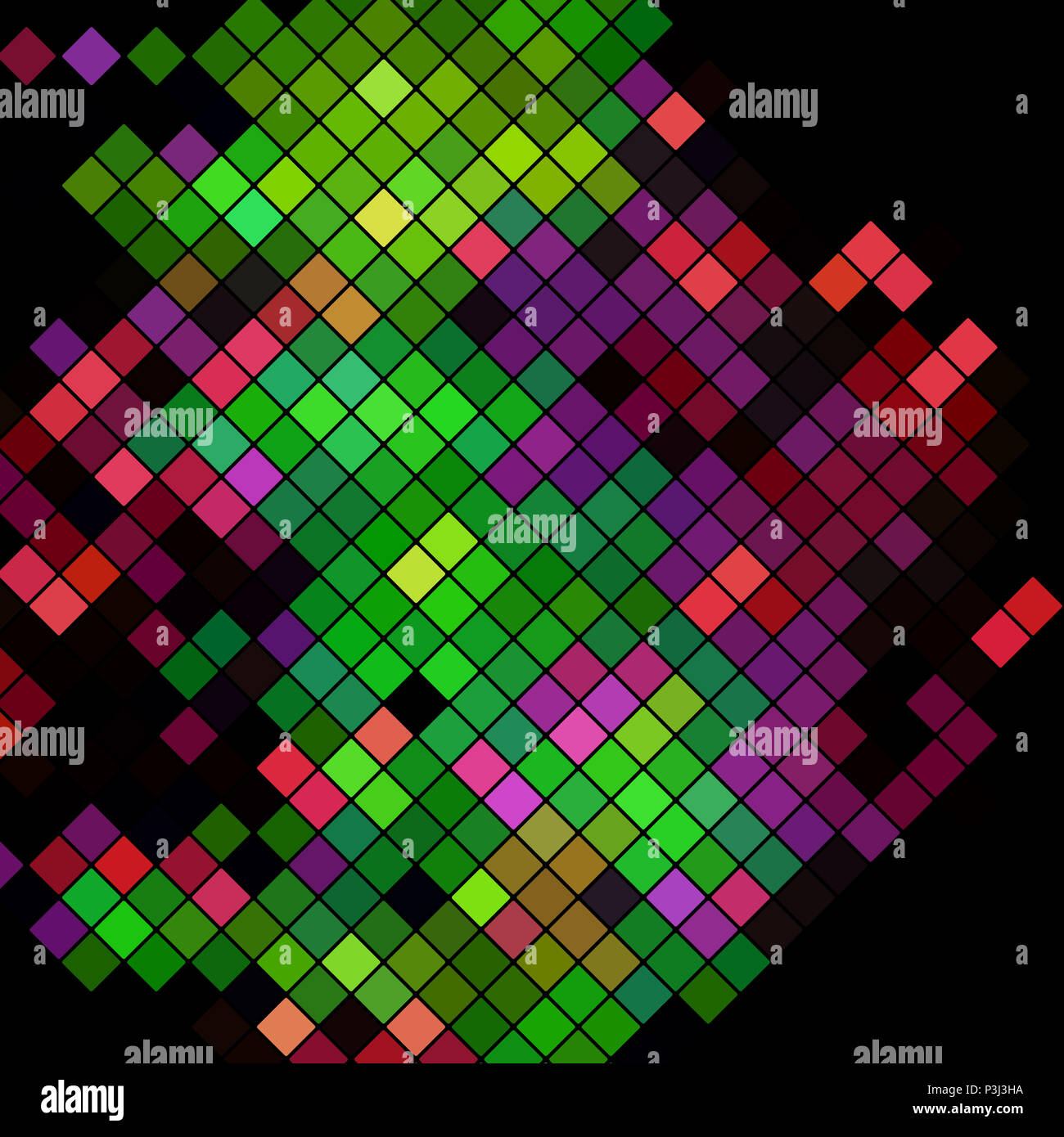 Abstract sfondo con una configurazione a mosaico Foto Stock
