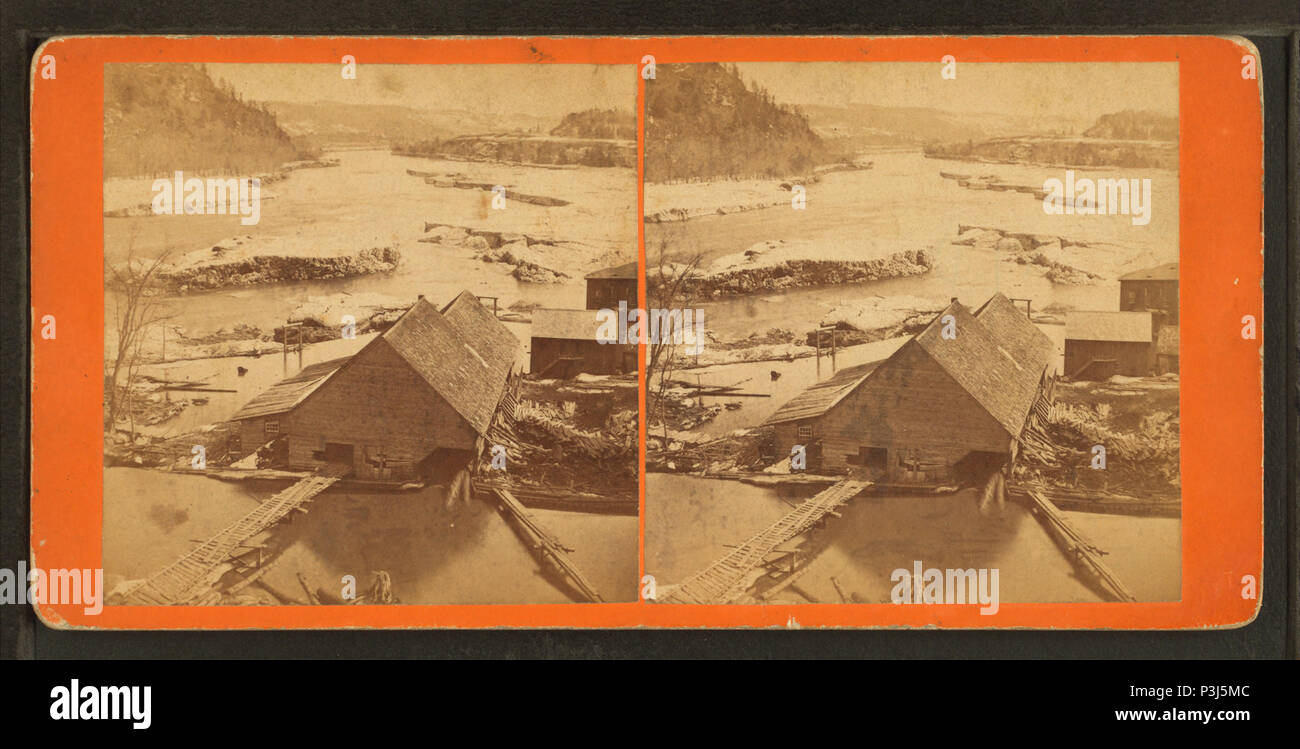 . Vista di un vecchio mulino. titolo alternativo: American viste, cade a soffietto e dintorni. Copertura: 1870?-1885?. Fonte Imprint: 1870?-1885?. Elemento digitale pubblicata 3-9-2006; aggiornato 2-13-2009. 358 vista di un vecchio mulino, da P. W. Taft Foto Stock