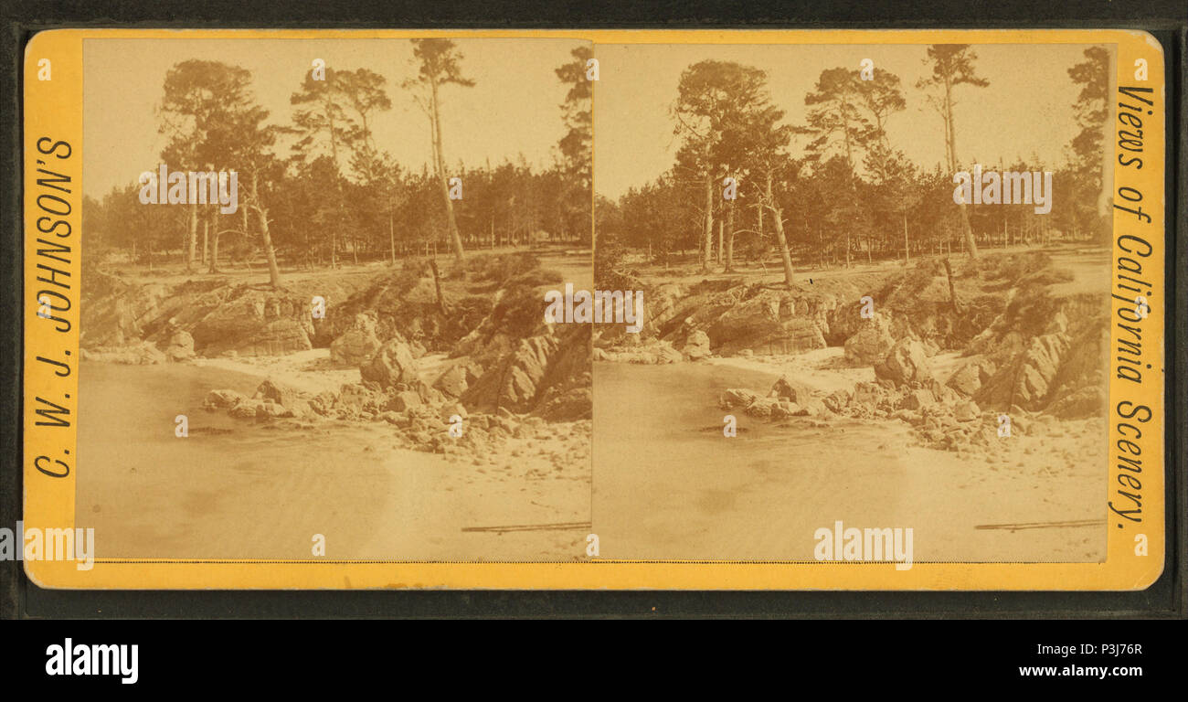 . Vista delle rocce, acqua e alberi. Titolo alternativo: viste del paesaggio della California . Creato: ca. 1870. Copertura: ca. 1870. Fonte Imprint: 1870?-1910?. Elemento digitale pubblicata 5-5-2005; aggiornato 2-13-2009. 364 vista delle rocce, acqua e alberi, da Johnson, C .W. J. (Charles Wallace Giacobbe), 1833-1903 Foto Stock