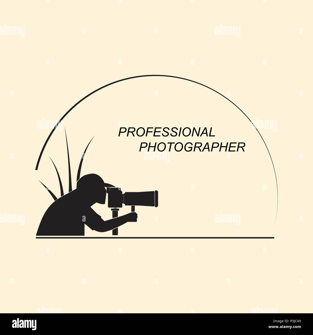 Fotografo professionista Servizi Illustrazione Vettoriale