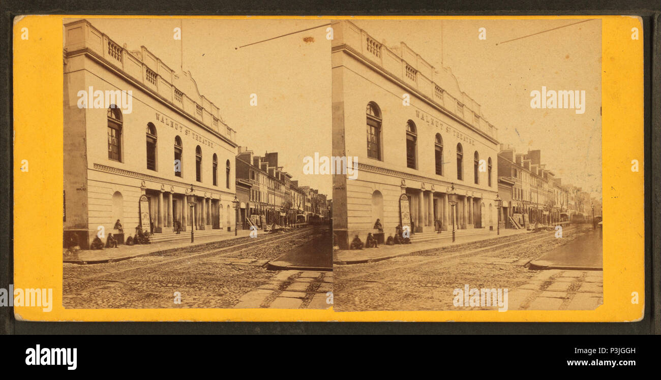 . Walnut Street Theatre. Titolo alternativo: Philadelphia e dintorni. 152. Copertura: 1860?-1925. Fonte impronta: 1860?-1925.. Elemento digitale pubblicata da 9-30 -2005; aggiornato 2-13-2009. 373 Walnut Street Theatre, da Bartlett &AMP; francese Foto Stock