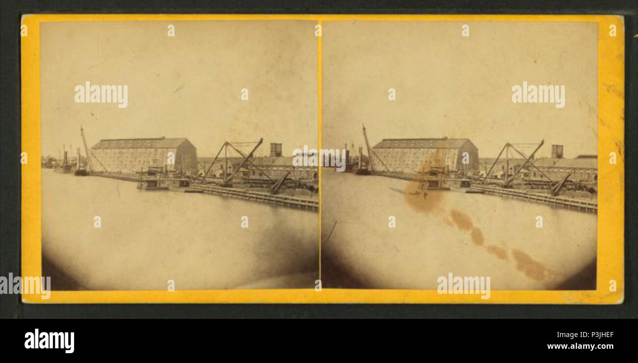 . Washington Navy Yard. Creato: 1860-1890. Copertura: 1860-1890. Fonte impronta: 1860?-1890?. Elemento digitale pubblicata 10-24-2005; aggiornato 2-12-2009. 375 Washington Navy Yard, da Robert N. Dennis raccolta di vista stereoscopica Foto Stock