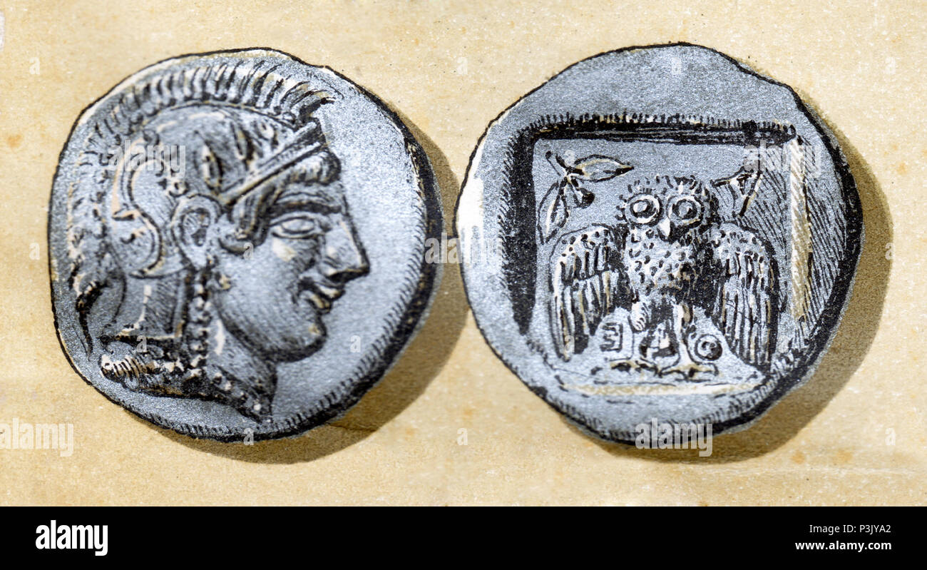 Il Greco antico Coin Foto Stock