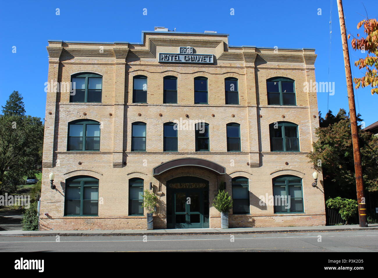 Hotel Chauvet, costruito 1906, Glen Ellen, Sonoma County, California Foto Stock