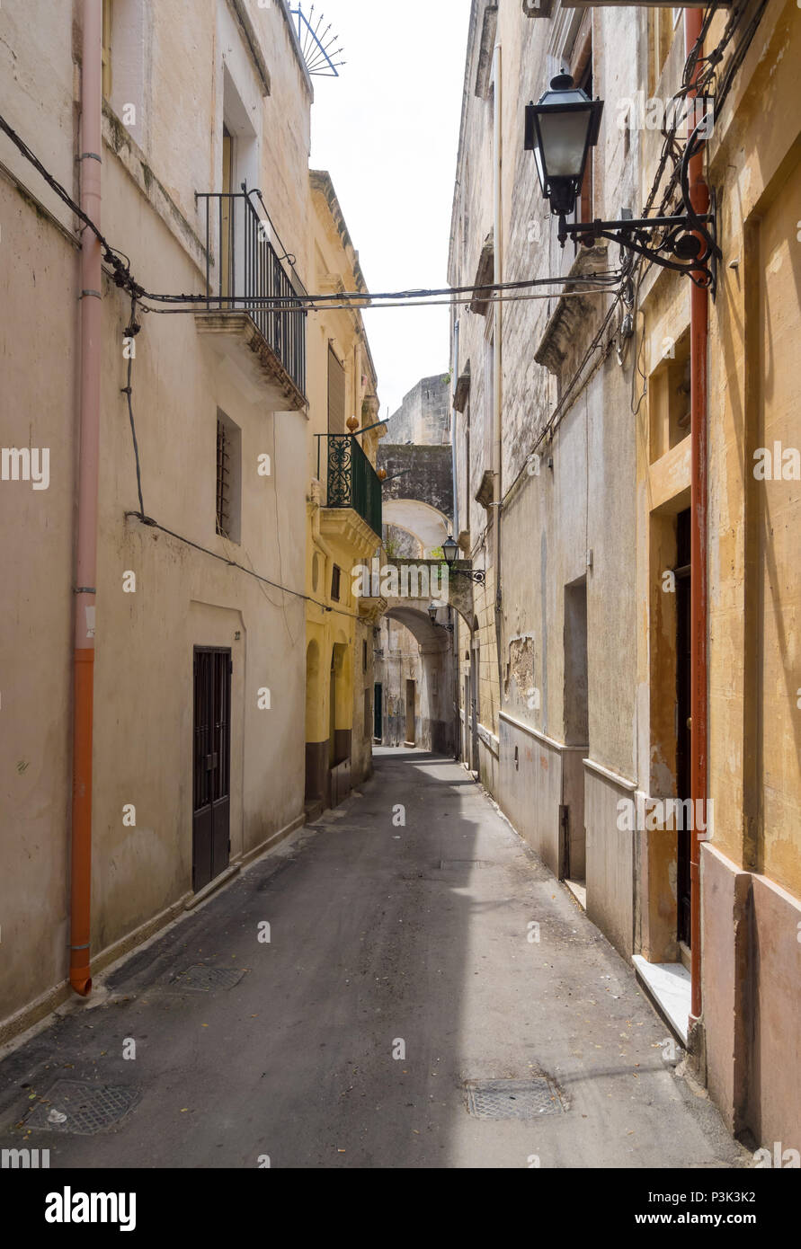 Grottaglie (Italia) - La città in provincia di Taranto Puglia, Italia meridionale, famosa per la ceramica artistica. Qui il suggestivo centro storico Foto Stock